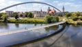 bridge over the elbe river in Dessau- Rosslau, saxony-anhalt germany